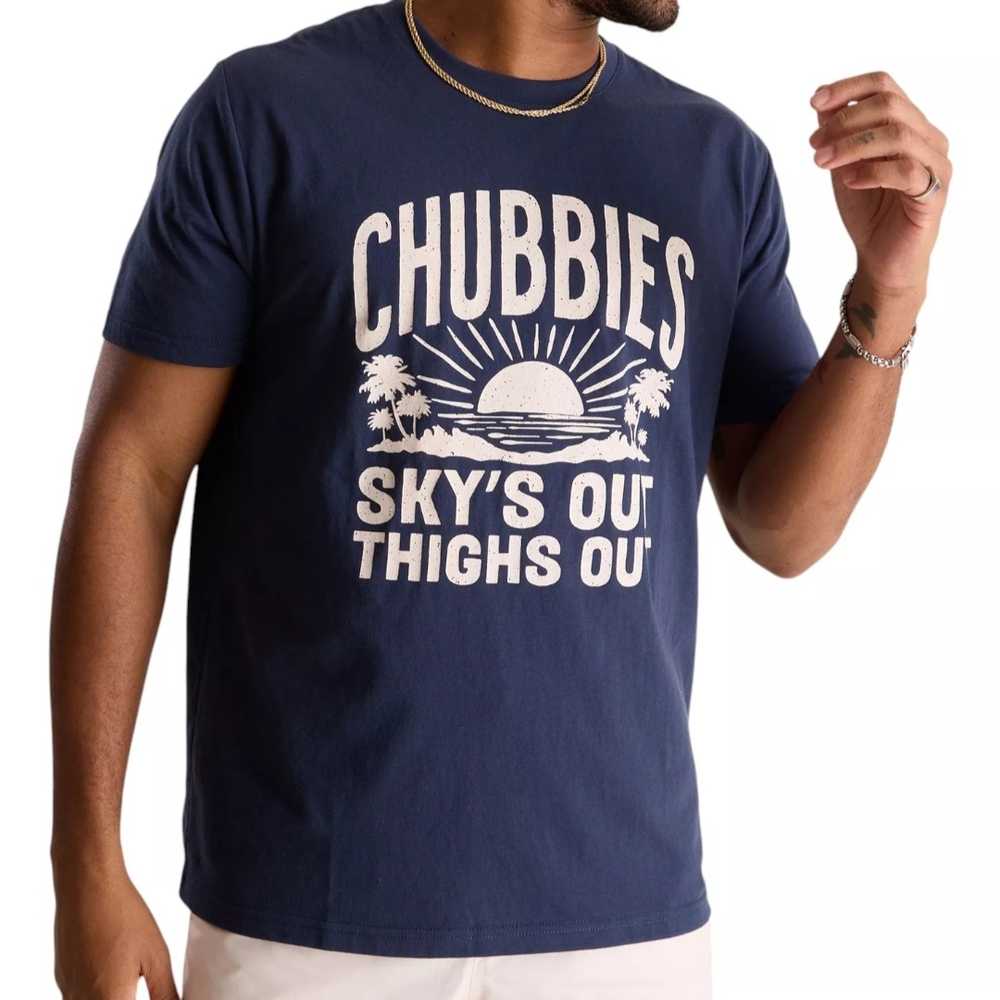 Chubbies Men's Navy Graphic Tee